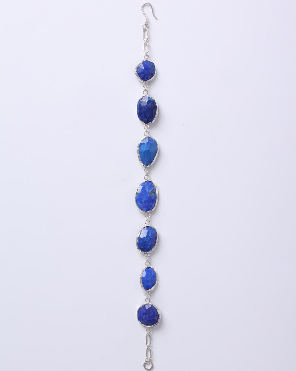 Lapis Jewelry Set – Silver Necklace, Earrings and Bracelet 5