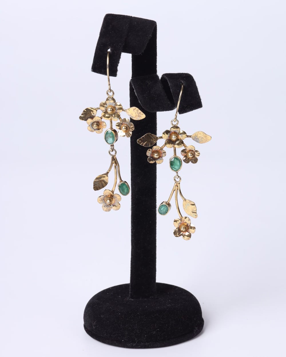 Emerald Necklace, Earrings, and Bracelet Set 6