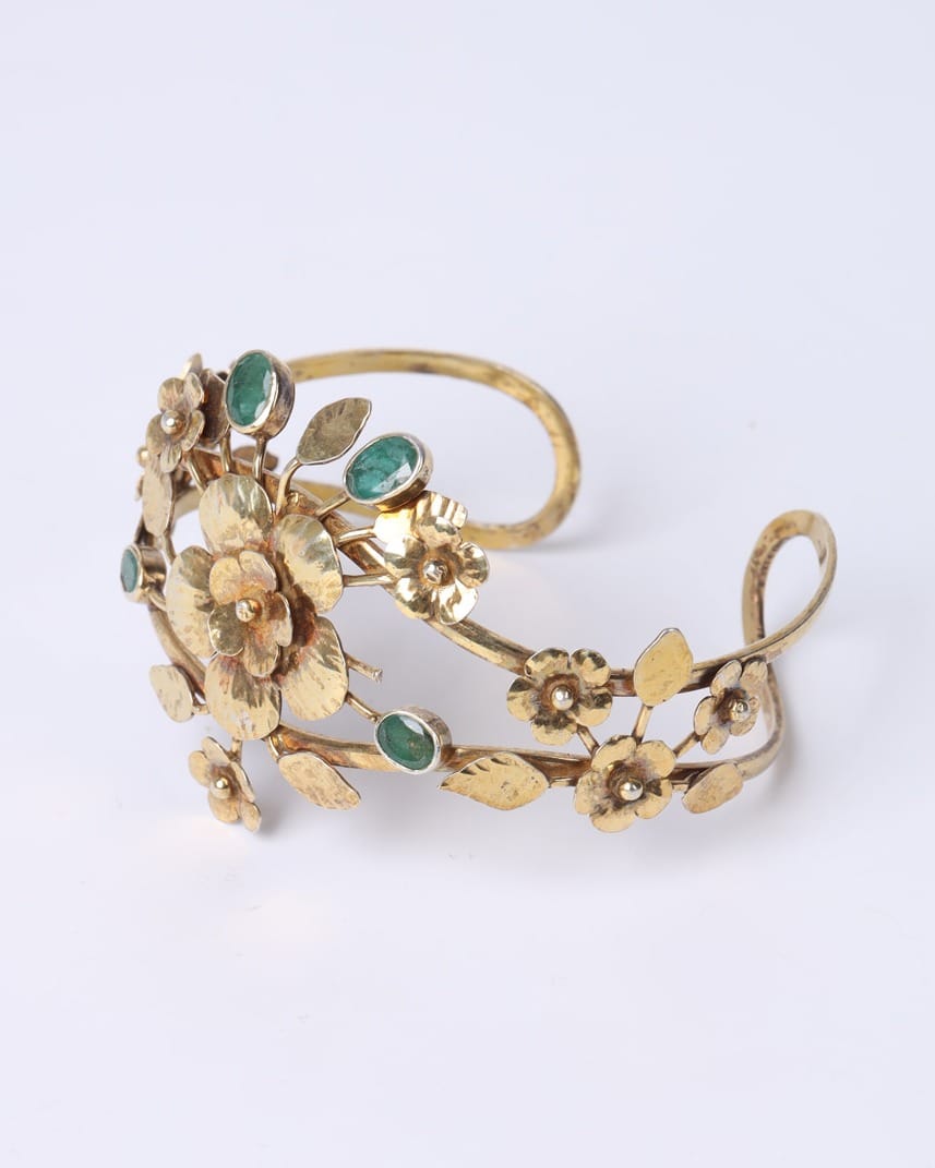 Emerald Necklace, Earrings, and Bracelet Set 7