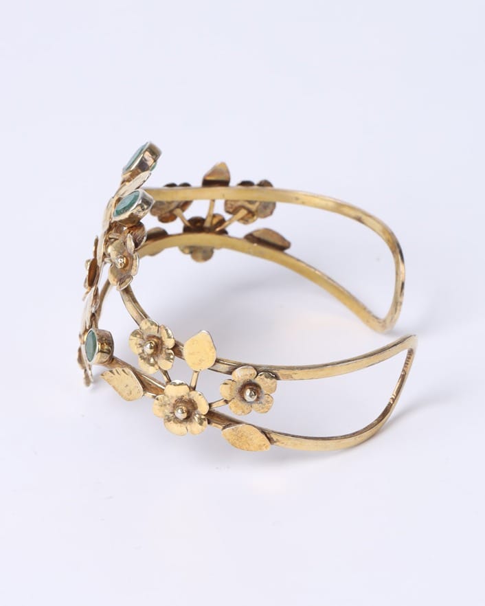 Emerald Necklace, Earrings, and Bracelet Set 5