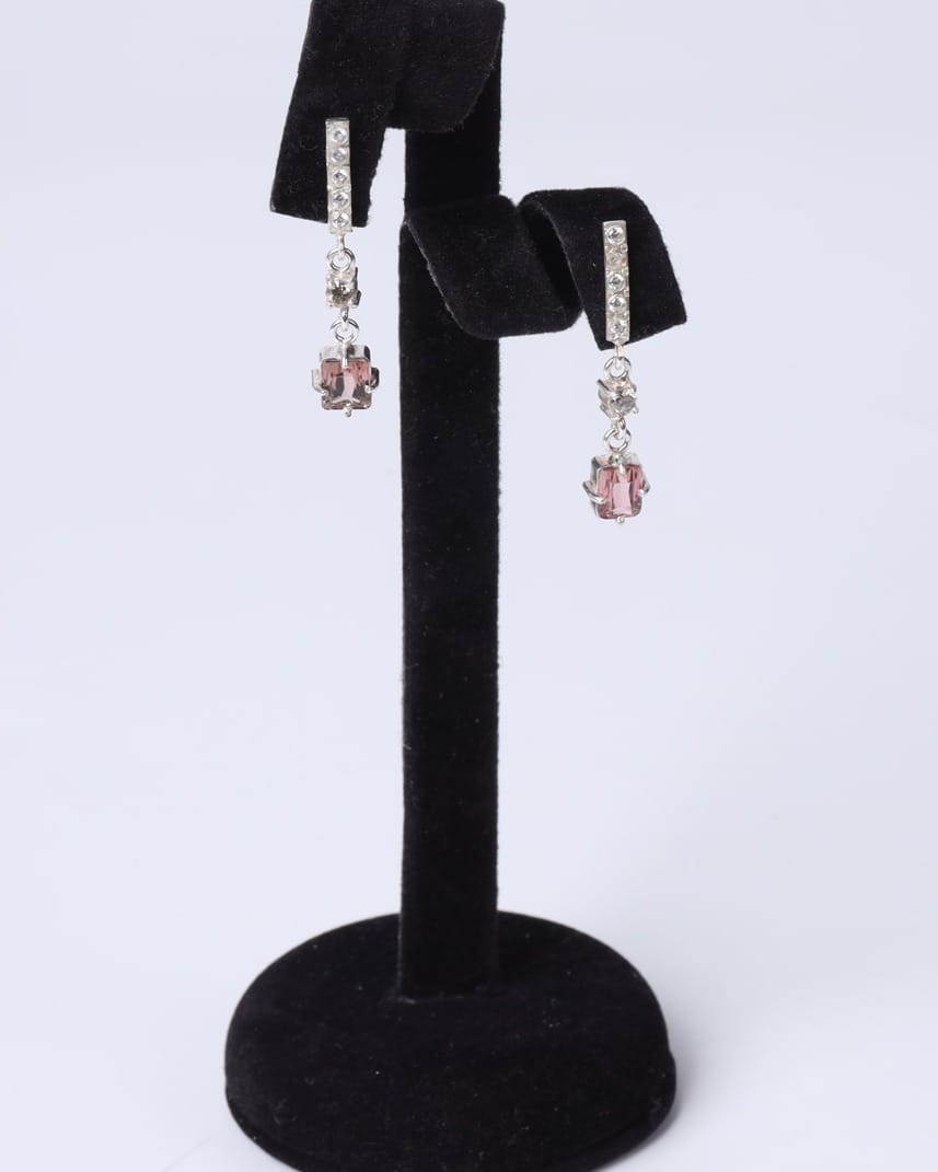 Silver Bridal Jewelry Set, Necklace, Earrings & Ring 4