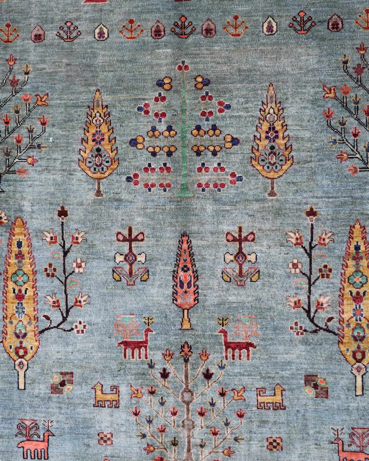 Handmade Wool Carpet – Vibrant Floral Design 3