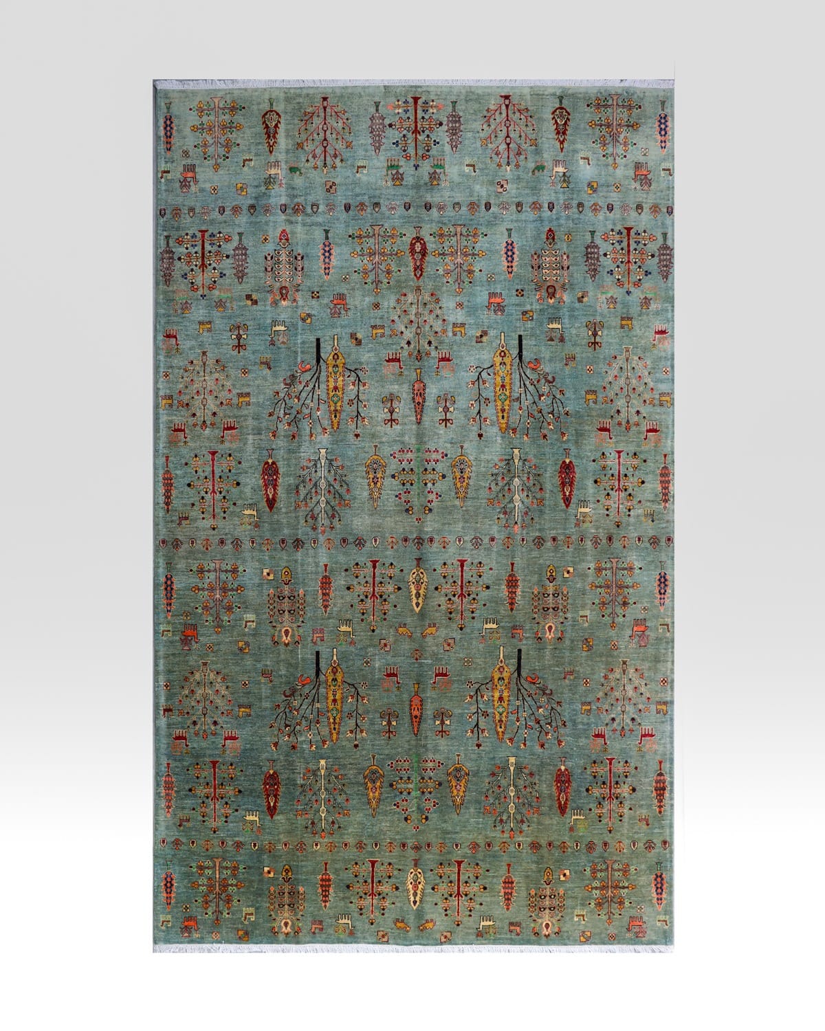 Handmade Wool Carpet – Vibrant Floral Design 2