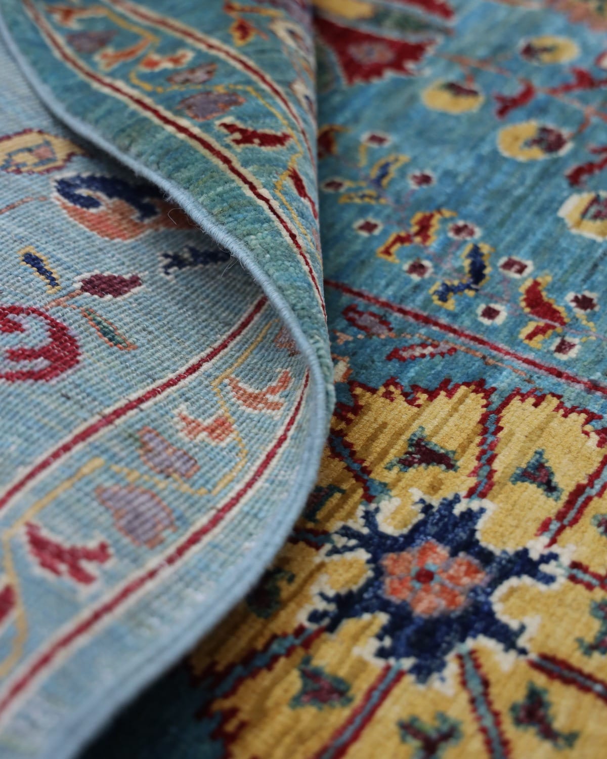 Wool Suzani Carpet – Afghan Area Rug 8.07x5.64 ft 2