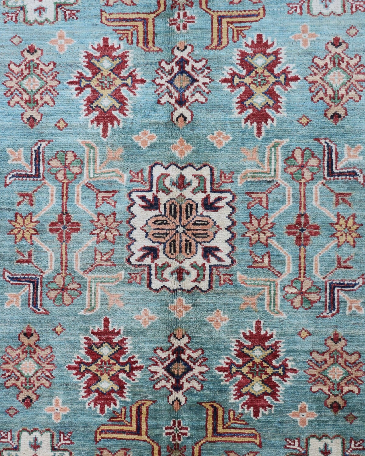 Afghan Handmade Wool Rug Traditional Floral Design, Living Room/Bedroom Carpet 1