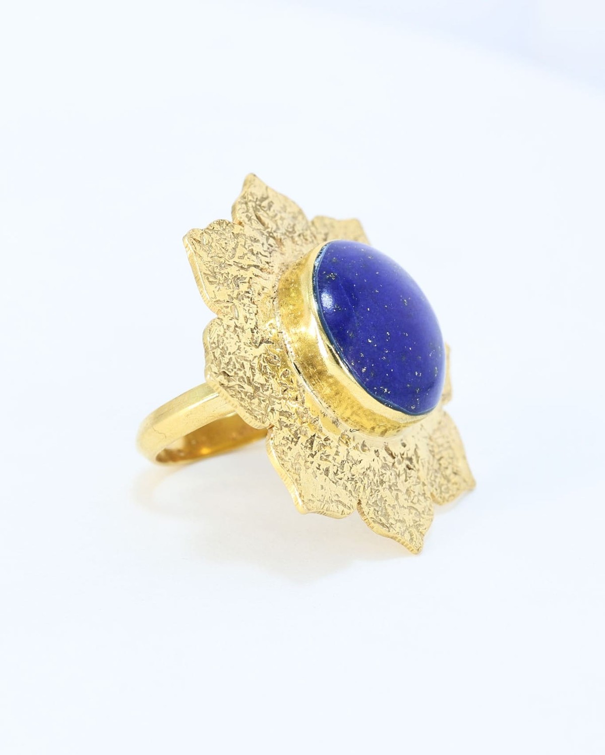 Lapis Lazuli Mola Ali Gold Ring 1