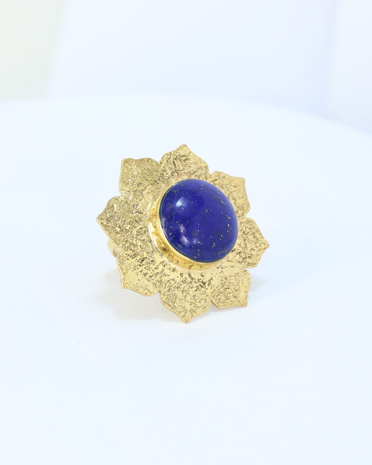 Lapis Lazuli Mola Ali Gold Ring 8