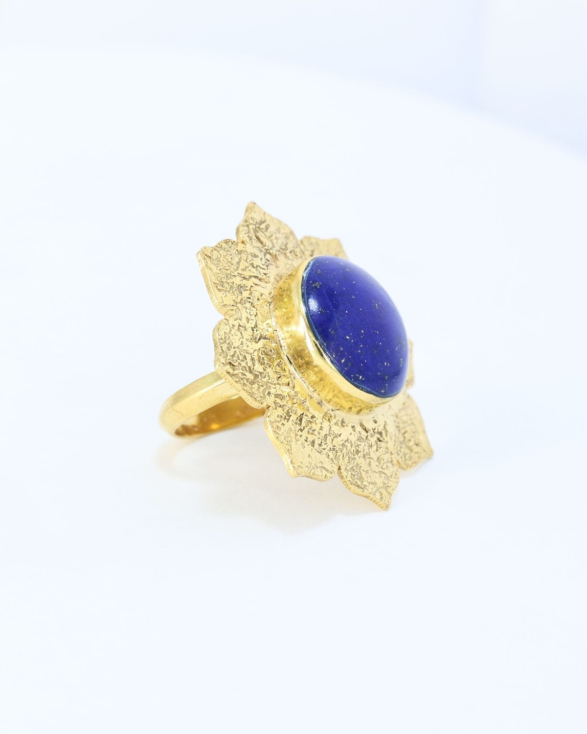 Lapis Lazuli Mola Ali Gold Ring 7