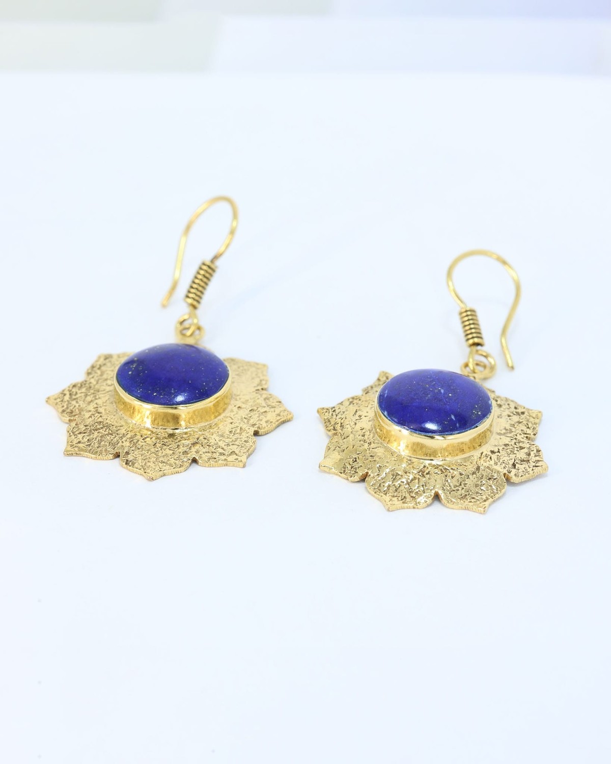 Lapis Lazuli Gold Earrings 3