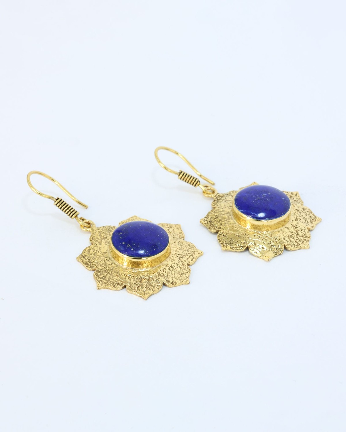 Lapis Lazuli Gold Earrings 1