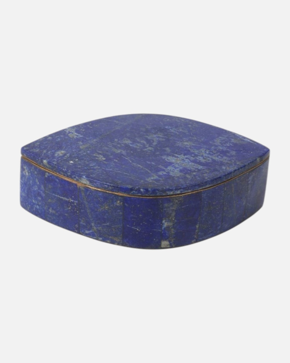 Lapis Stone Jewelry Box Classic Smooth Design 1