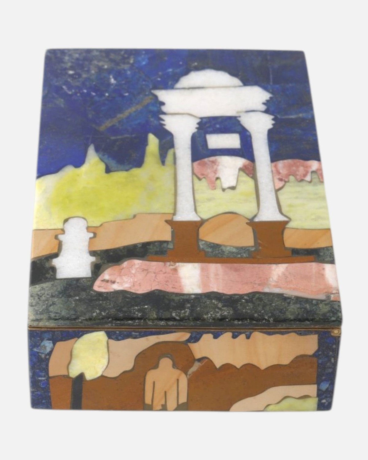 Afghan Landscape Jewelry Box Lapis 4