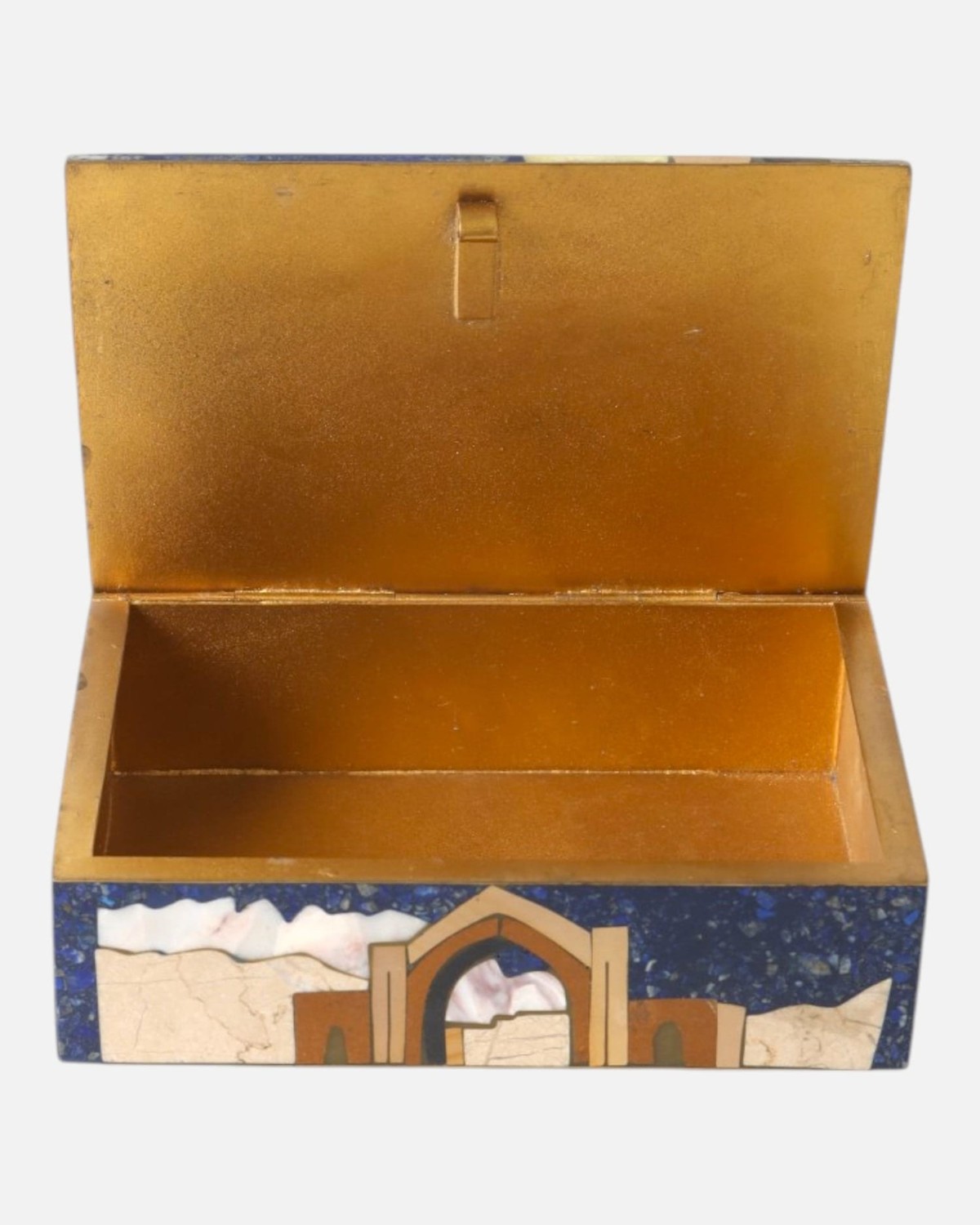 Afghan Landscape Jewelry Box Lapis 5
