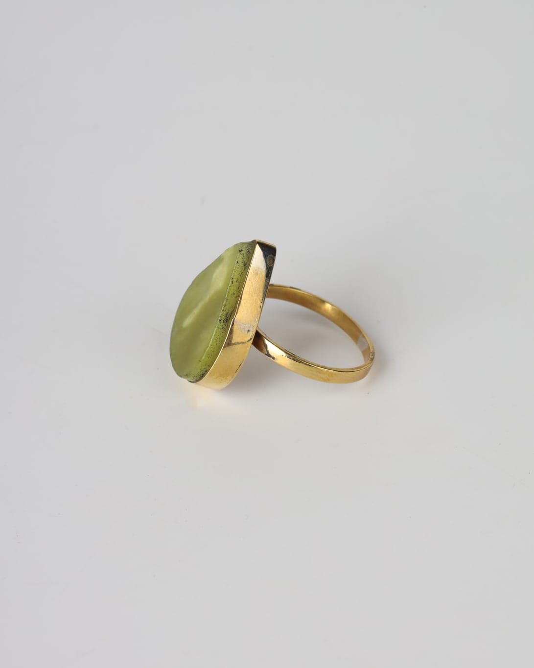 Teardrop Ring – Bronze Minimal Design Shah Maqsood 2