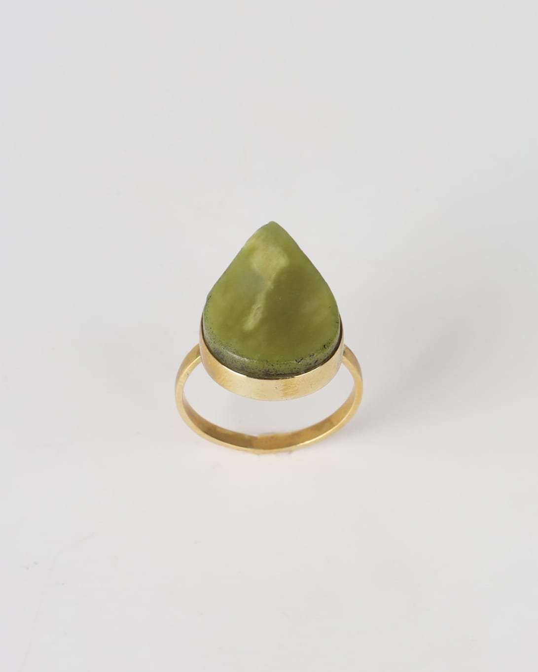 Teardrop Ring – Bronze Minimal Design Shah Maqsood 1