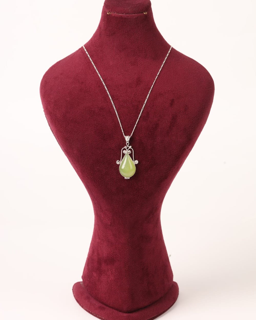 Shah Maqsood Teardrop Pendant Necklace – 925 Sterling Silver 1