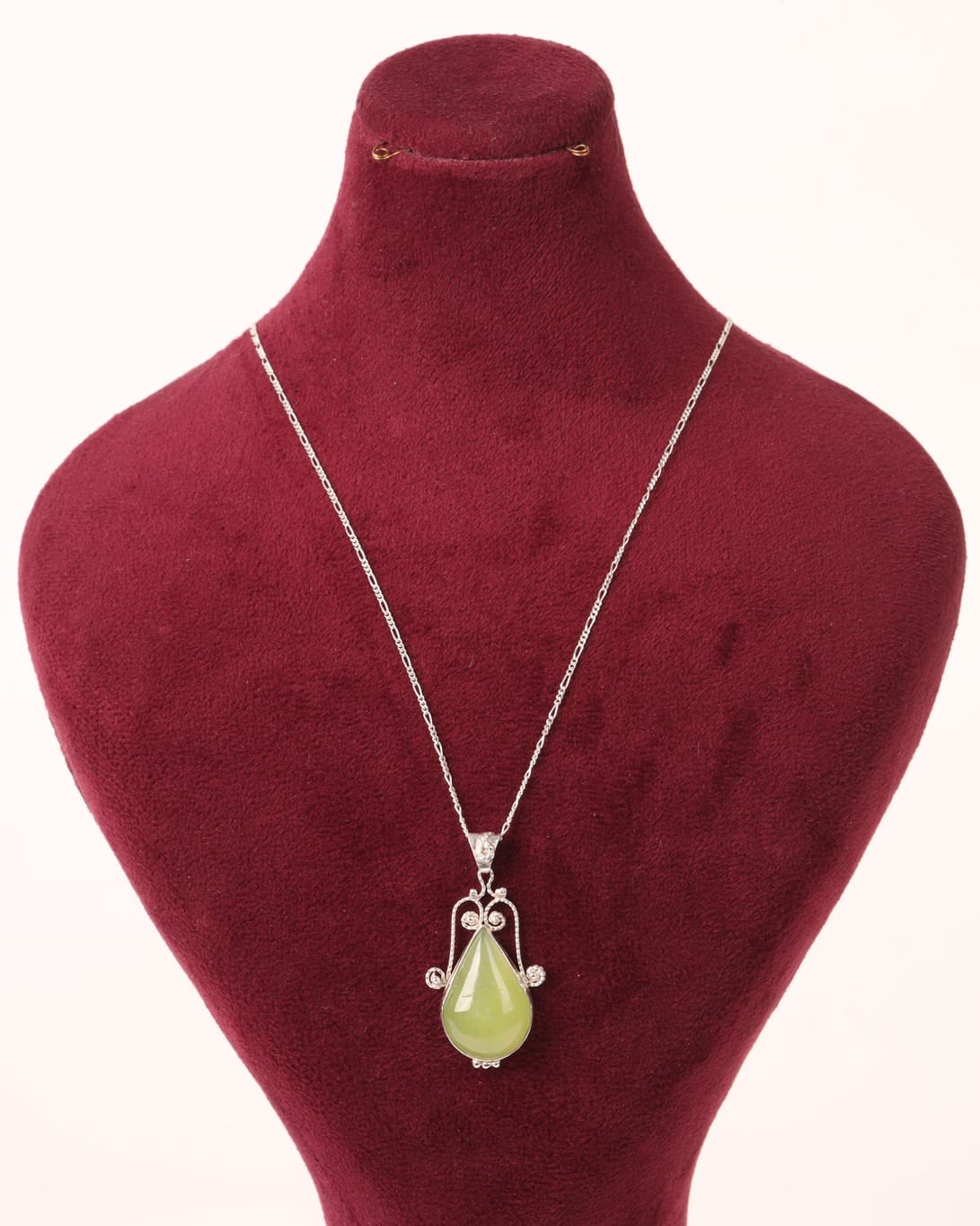 Shah Maqsood Teardrop Pendant Necklace – 925 Sterling Silver 3
