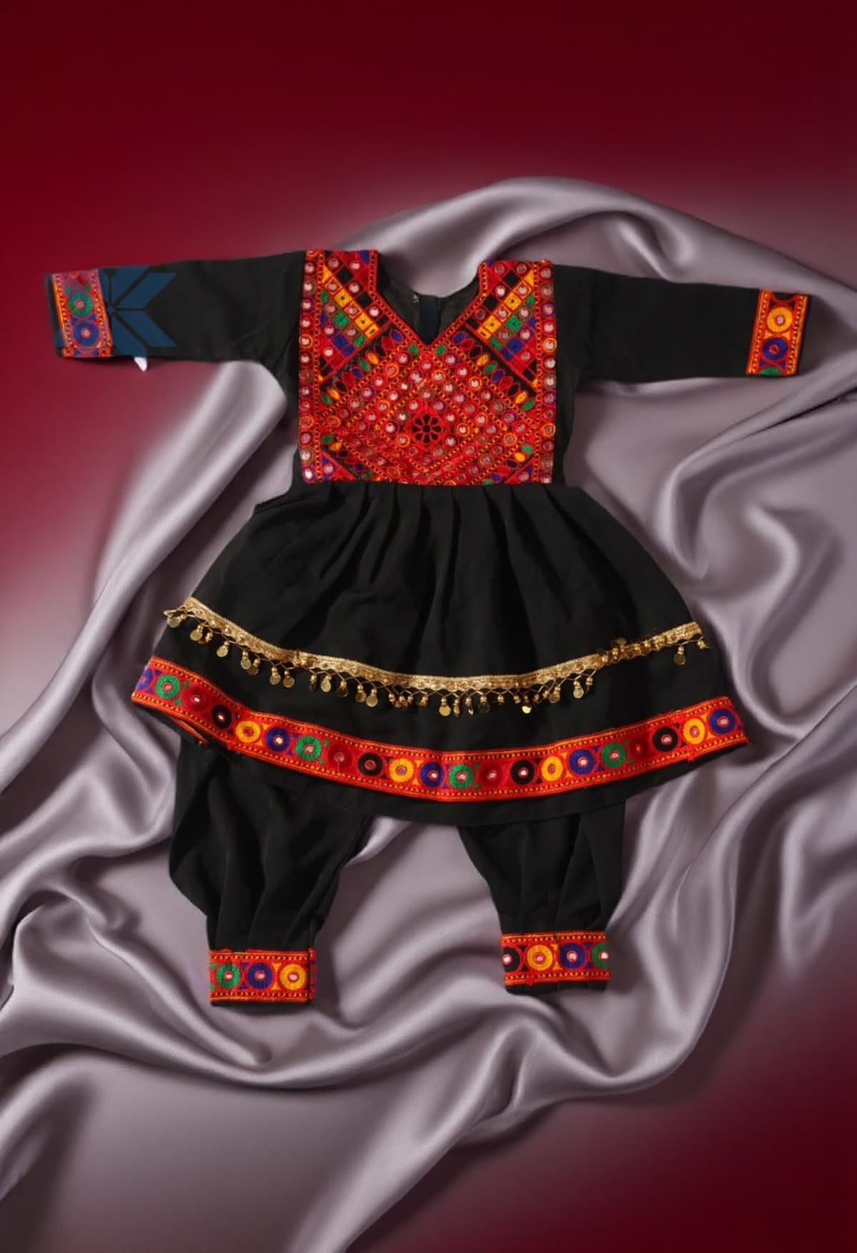 Laili Balochi Dress – Mirror Embroidered Set 5