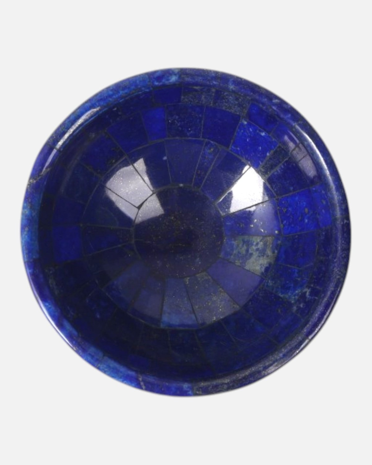 Small Lapis Stone Bowl Handmade Blue Mosaic 2