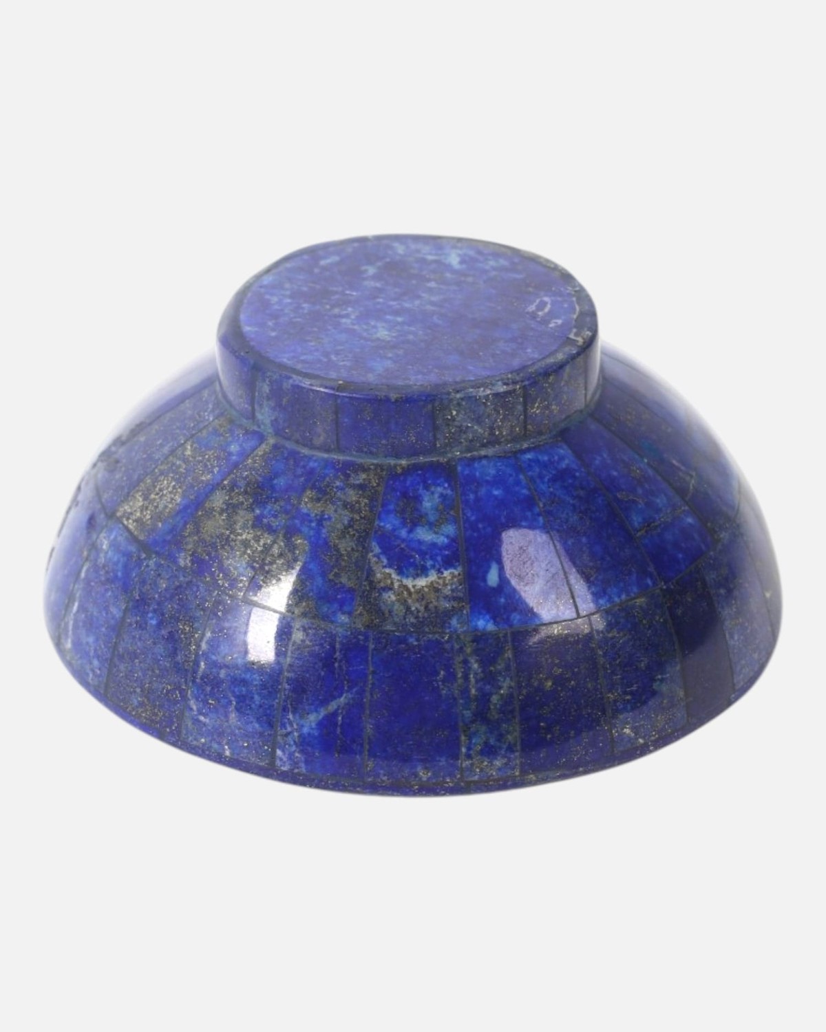 Small Lapis Stone Bowl Handmade Blue Mosaic 3