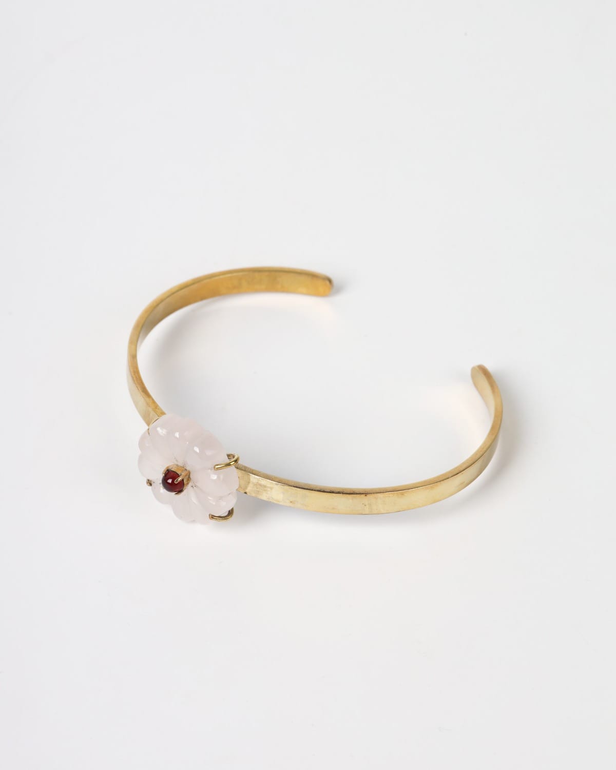 Rose Quartz Bracelet in Brass 5