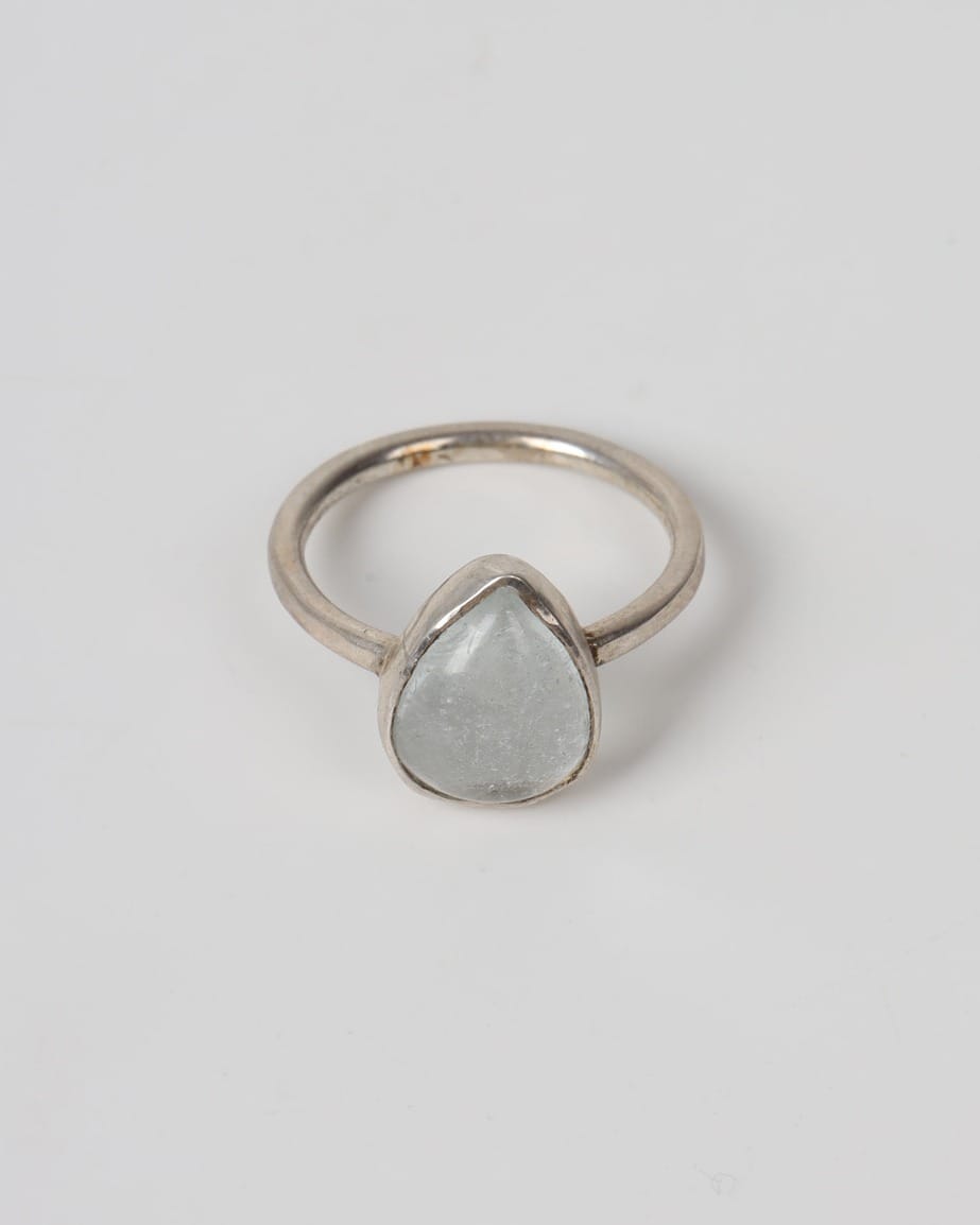 Ocean Aqua Silver Ring 1