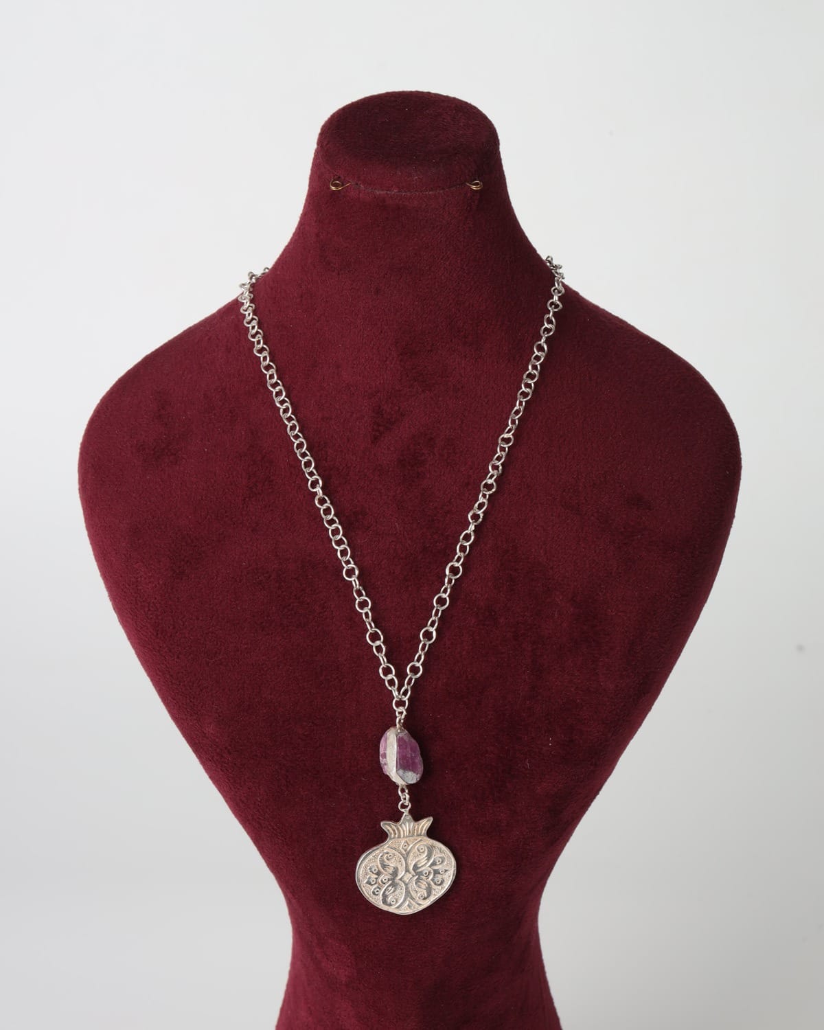 Ruby Silver Jewelry Set 5