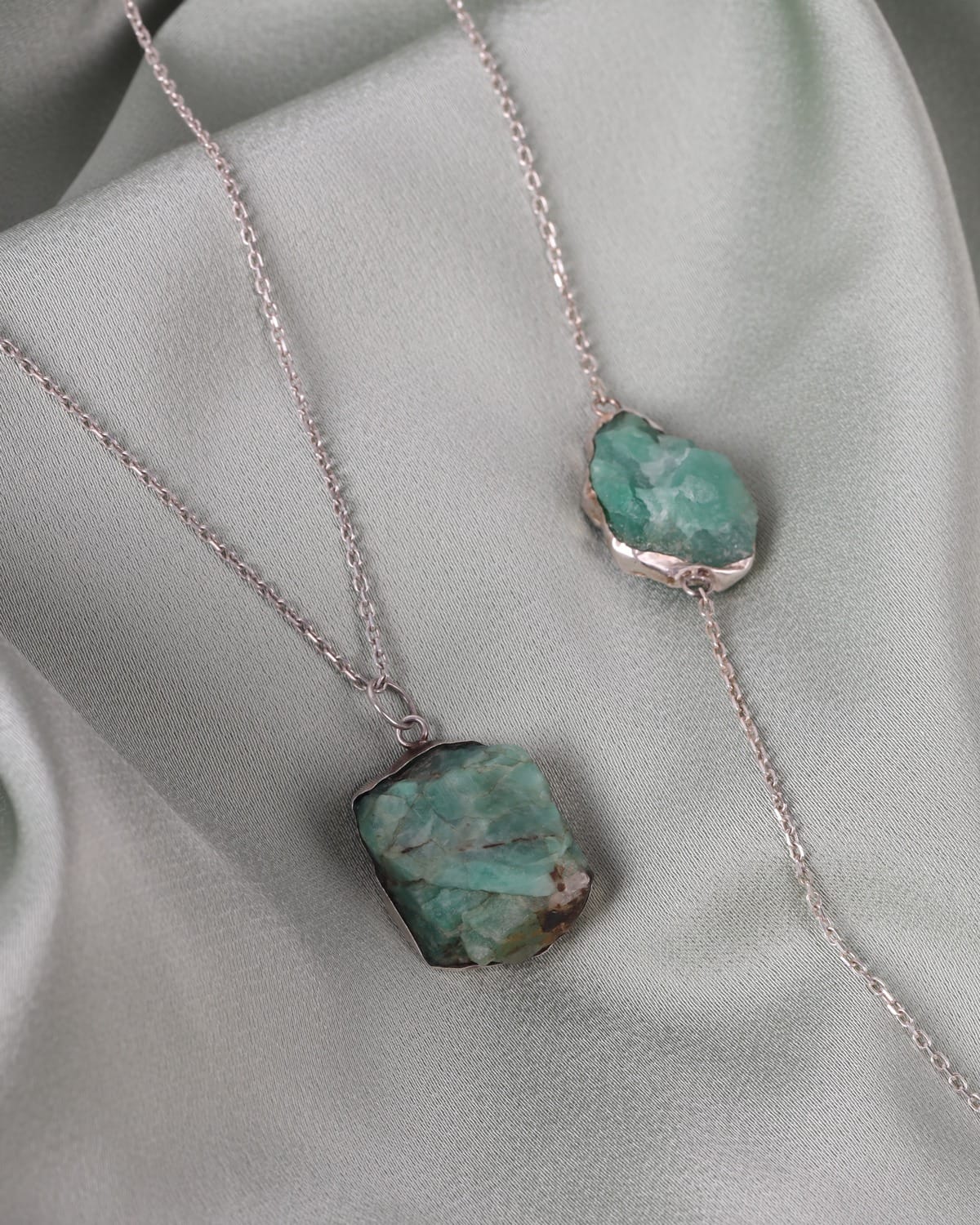 Handcrafted Emerald Bracelet & Necklace Set 4