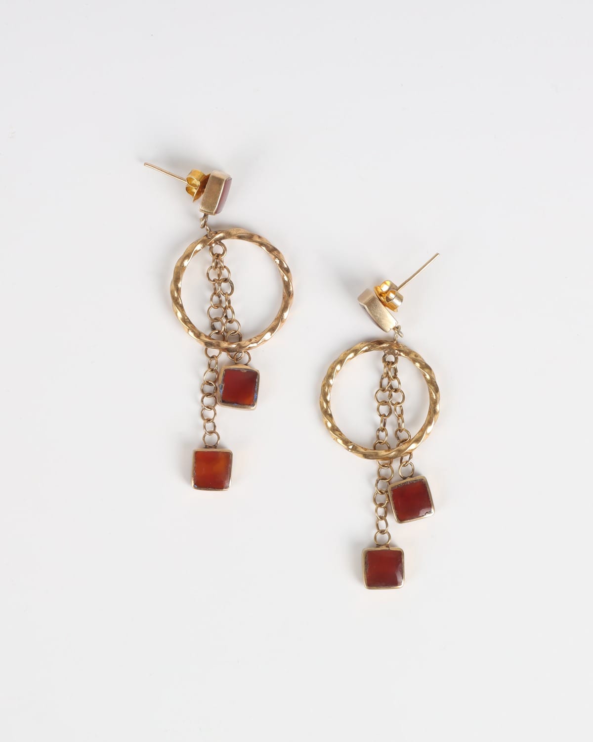 Double Red Agate Ring 4