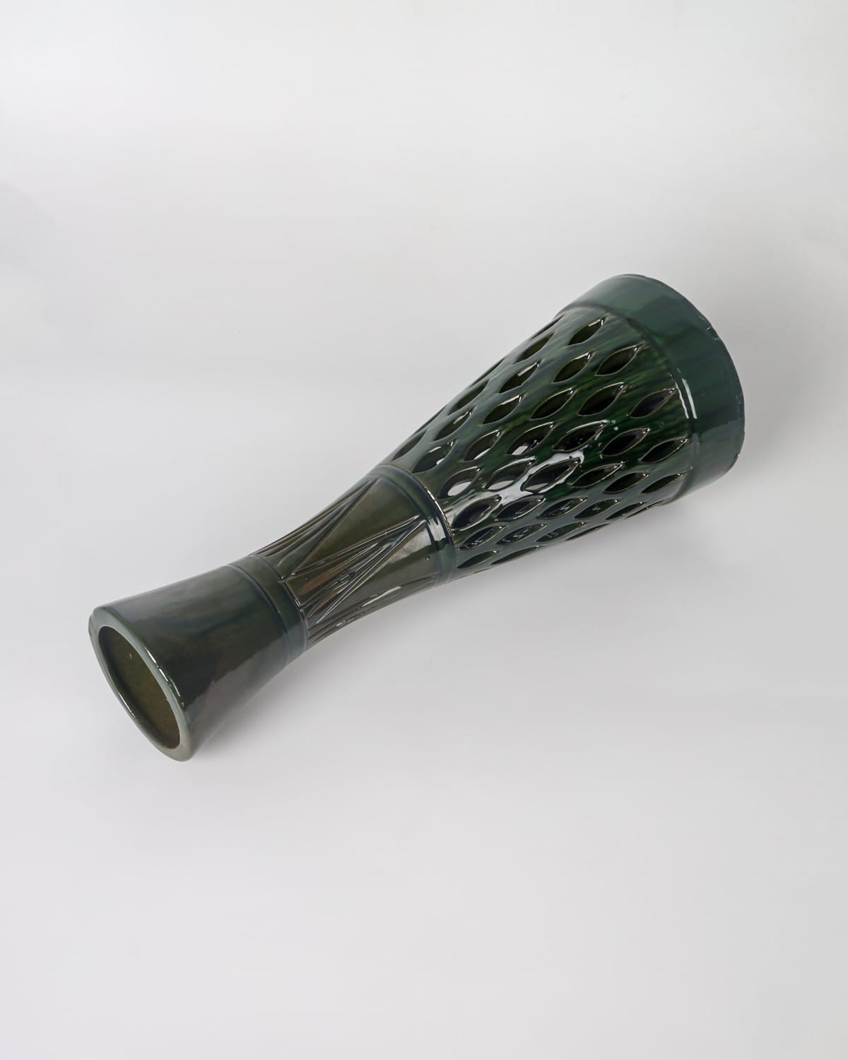 Green Ceramic Flower Vase 2