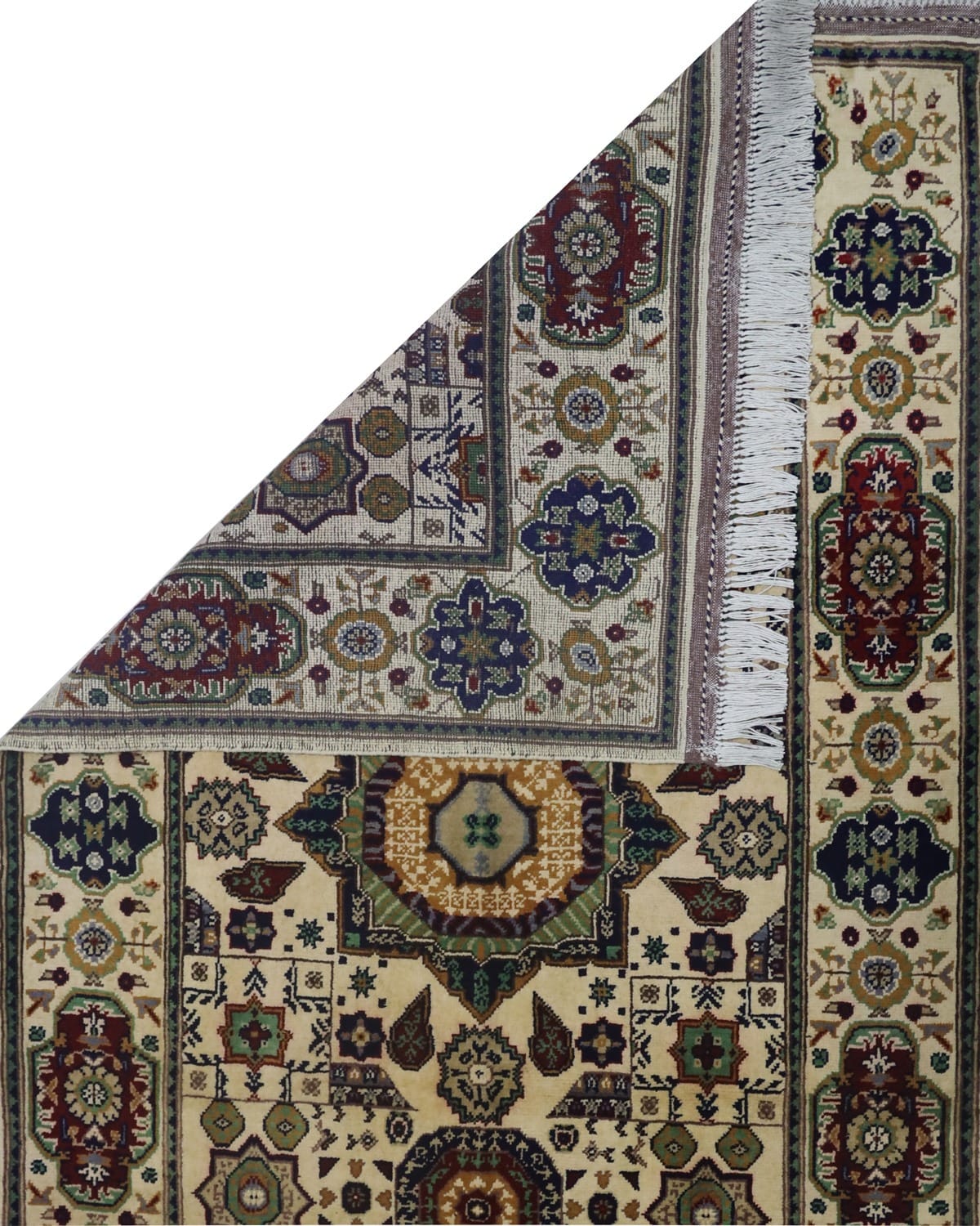 Turkmen Momlok Handwoven Wool Rug – 1x1.5 m 3