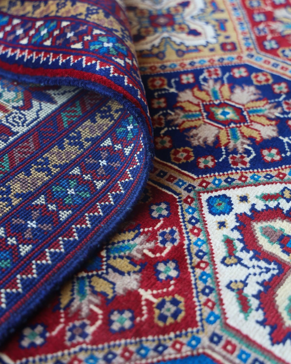 Kashi Gul Turkmen Wool Rug Aseel 3