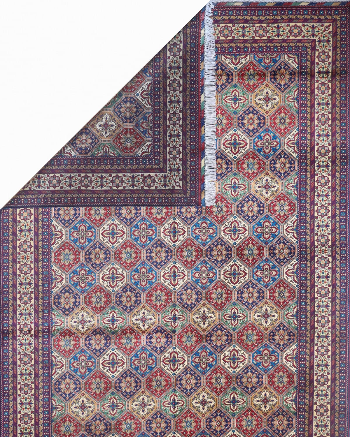 Kashi Gul Turkmen Wool Rug Aseel 4
