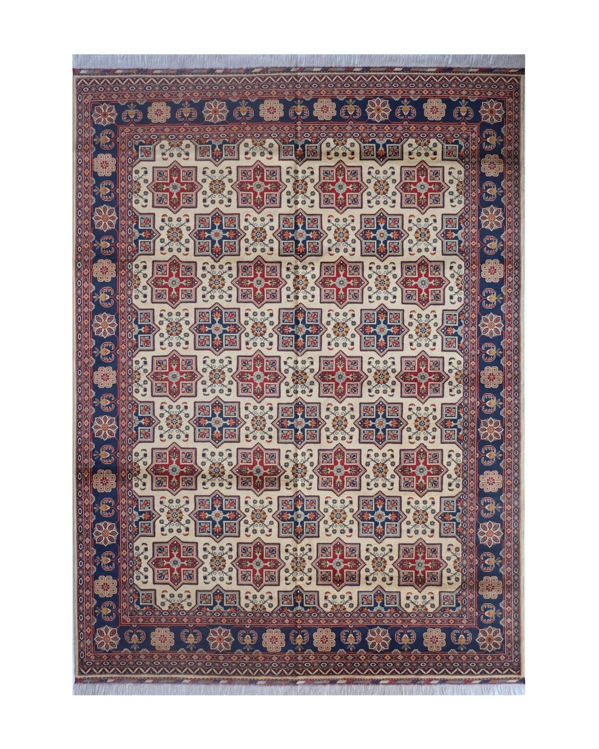 Aseel Star Turkmen Wool Rug 2