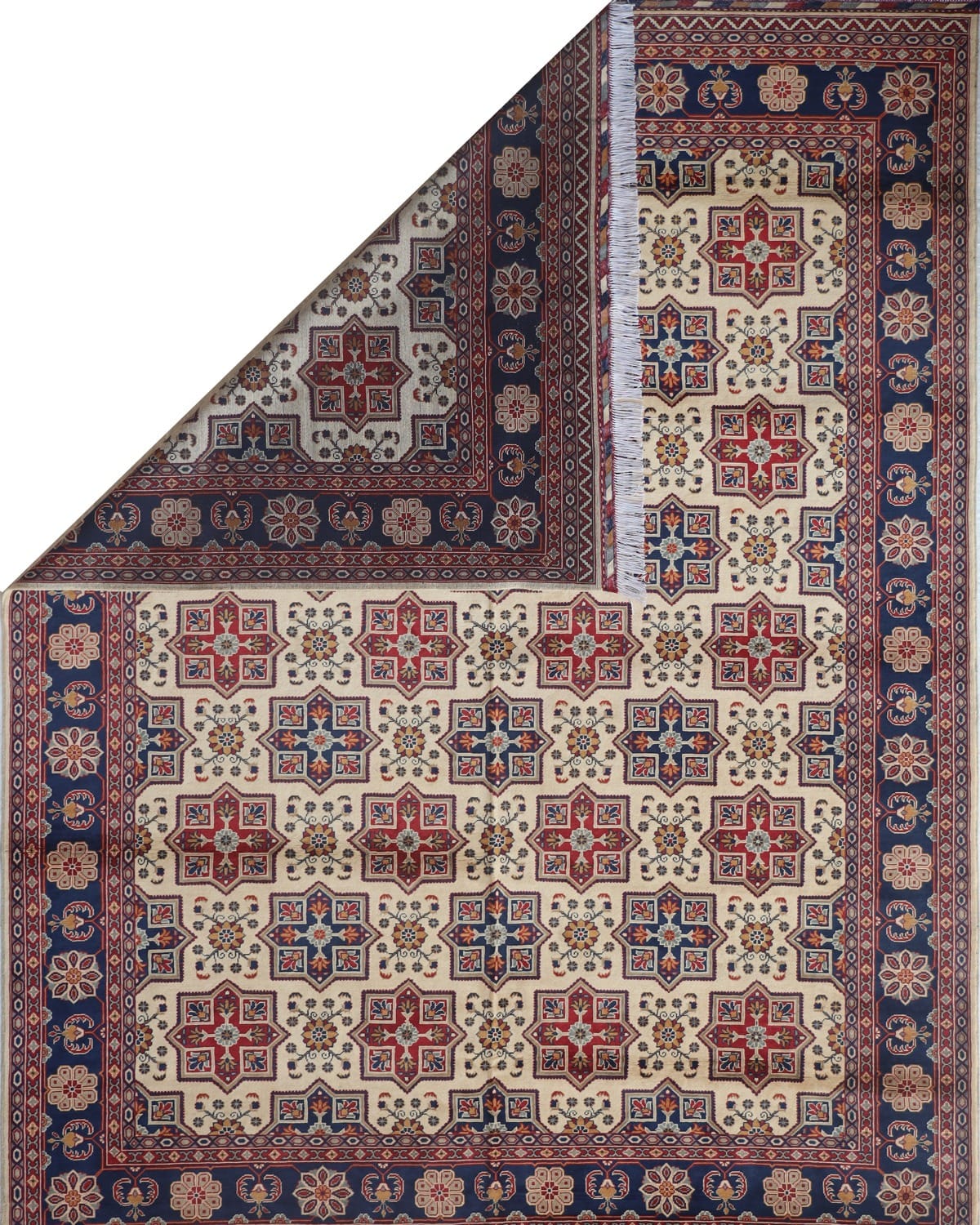 Aseel Star Turkmen Wool Rug 3