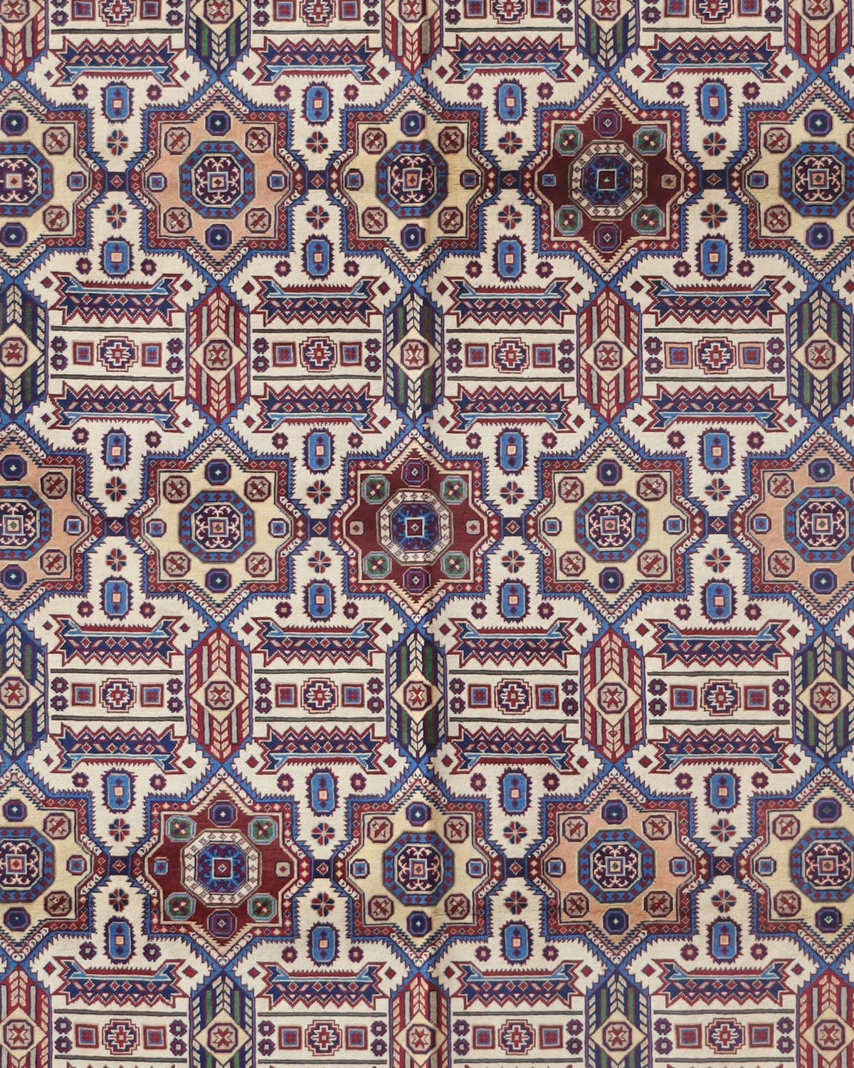 Handmade Turkmen Wool Rug – Geometric Aseel Rug 1