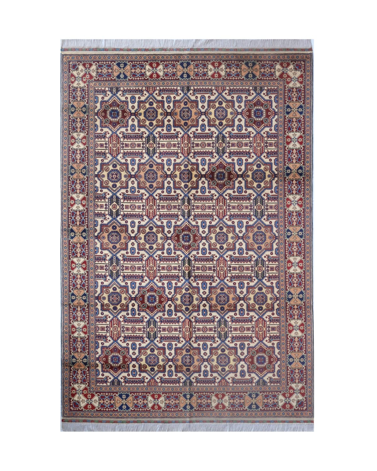 Handmade Turkmen Wool Rug – Geometric Aseel Rug 2
