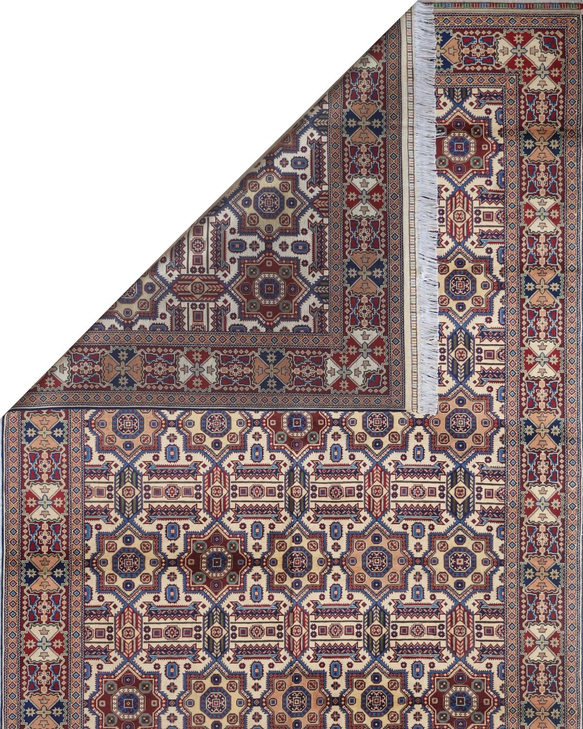 Handmade Turkmen Wool Rug – Geometric Aseel Rug 3