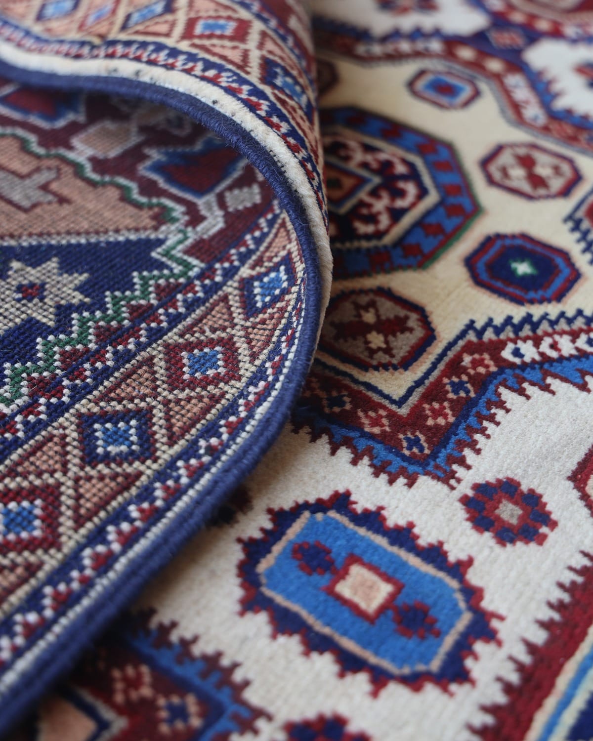 Handmade Turkmen Wool Rug – Geometric Aseel Rug 4