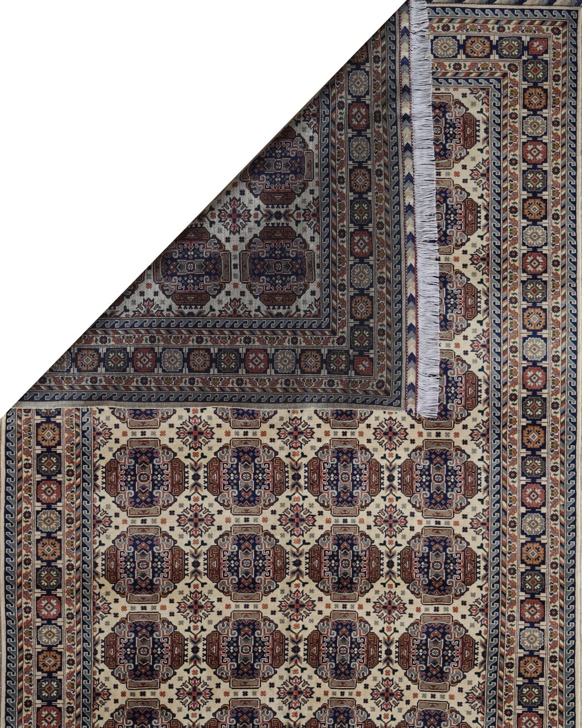 Aseel Fatnosi Handwoven Turkmen Wool Rug 3