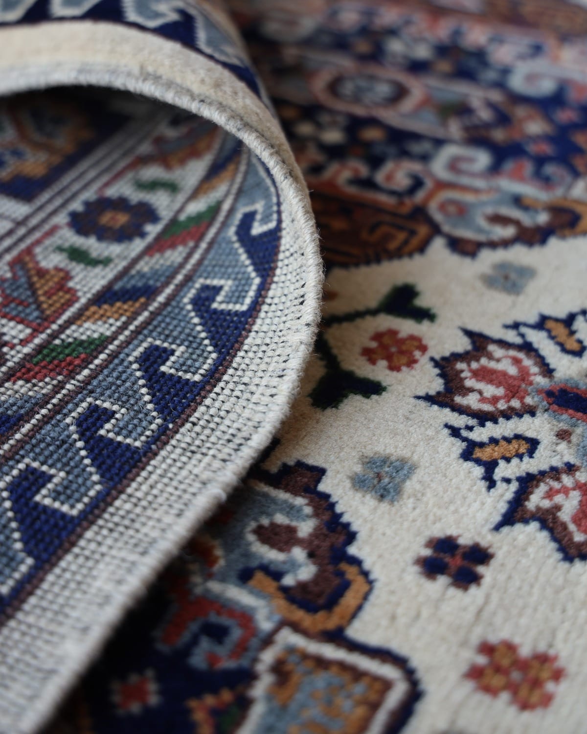 Aseel Fatnosi Handwoven Turkmen Wool Rug 4