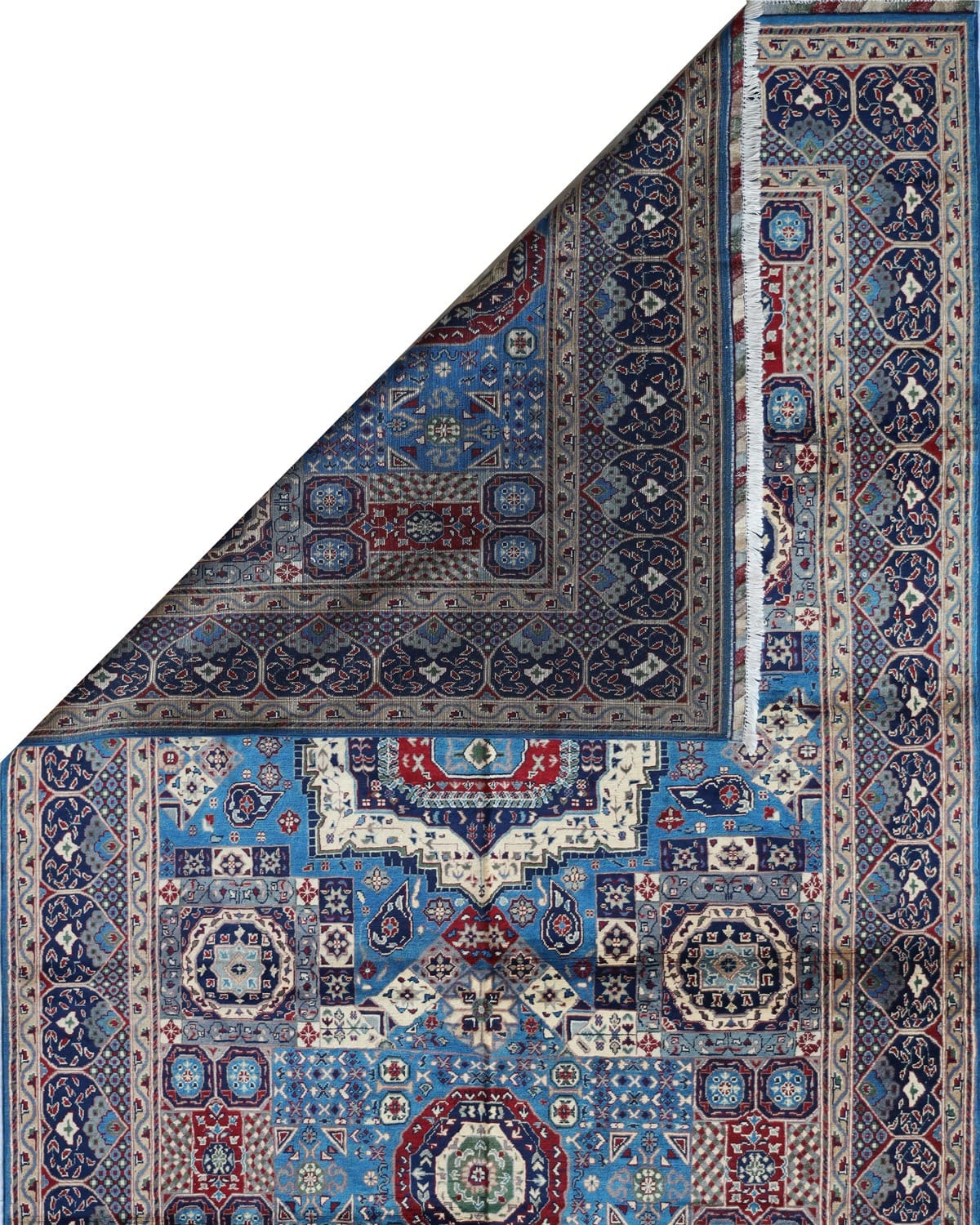 Aseel Mom Look Handwoven Turkmen Wool Rug 1