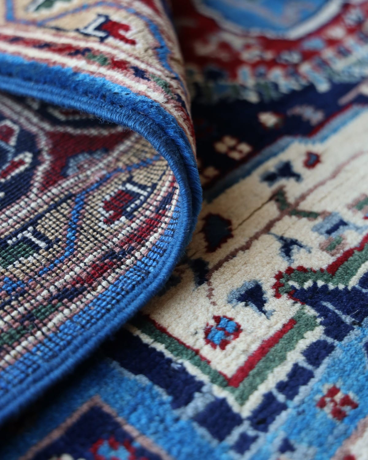 Aseel Mom Look Handwoven Turkmen Wool Rug 3