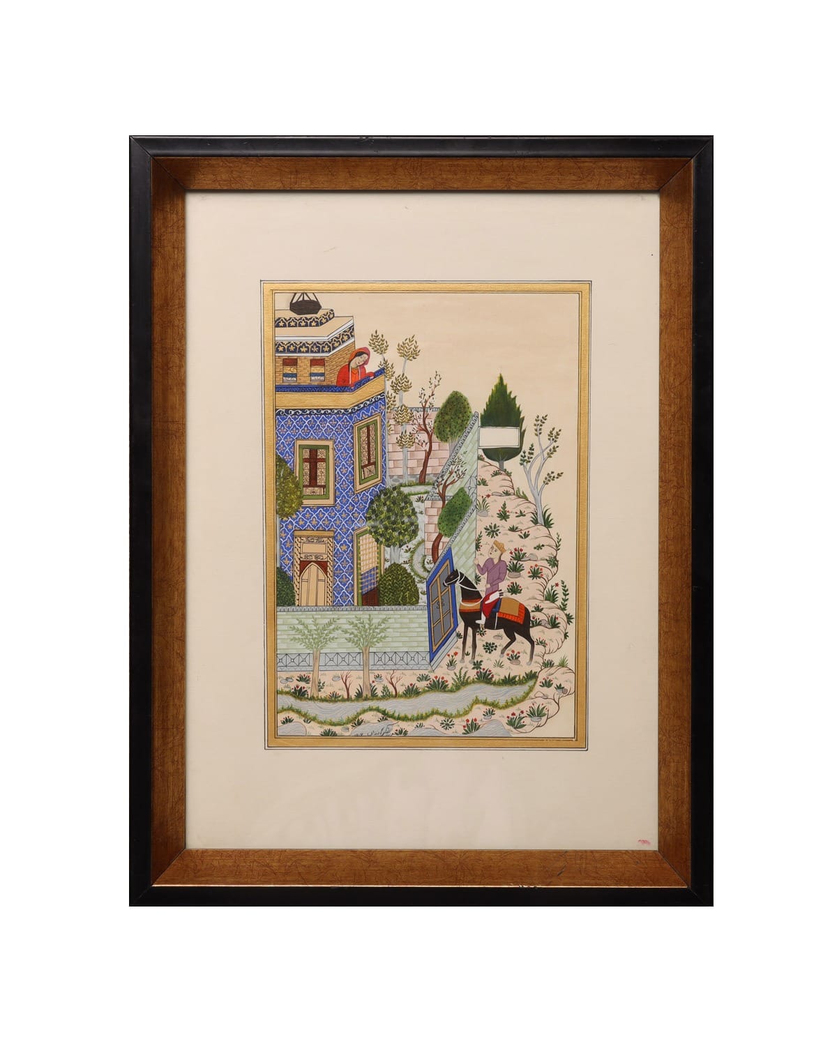 Khosrow Entering Shirin’s Palace Miniature Painting 5