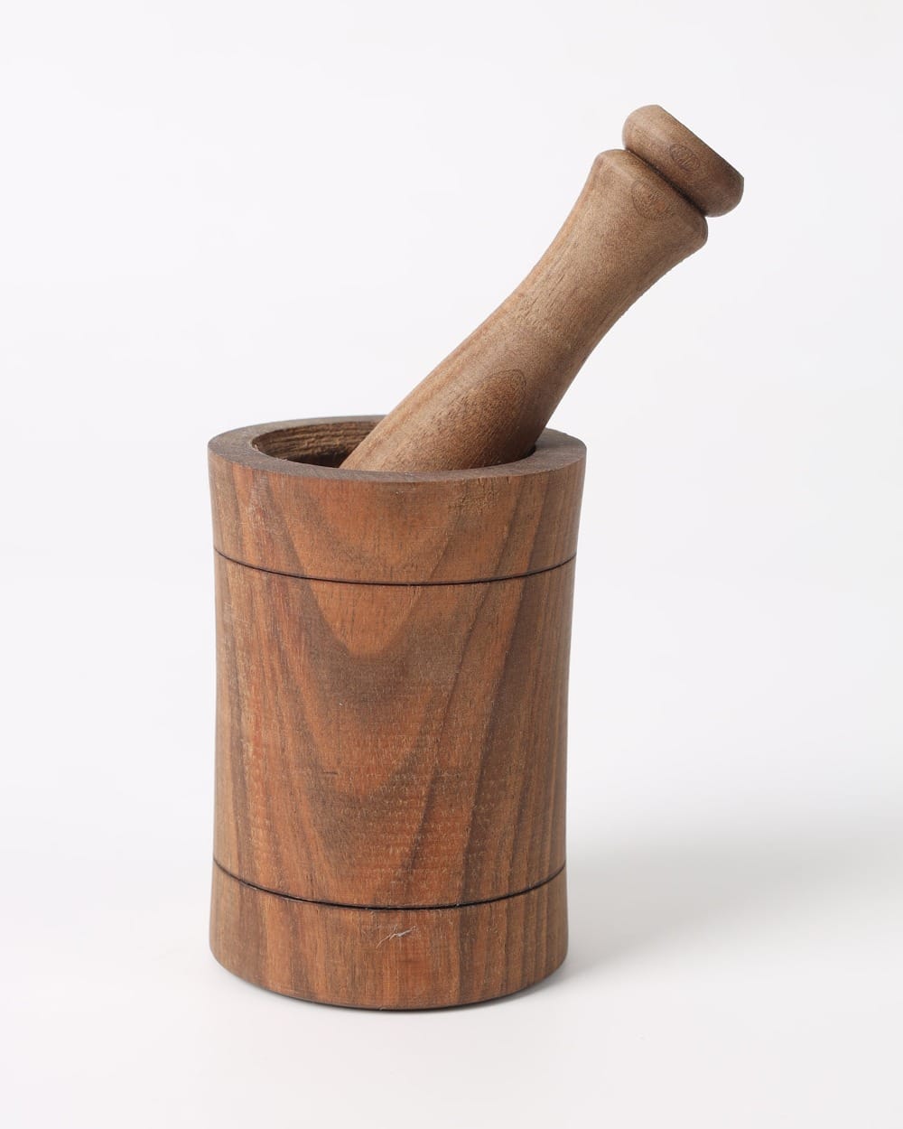 Handcrafted Wooden Mini Mortar & Pestle–Herati Style 1