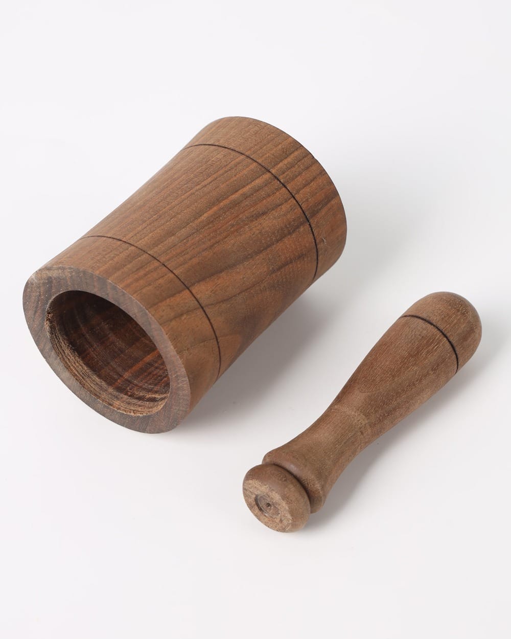 Handcrafted Wooden Mini Mortar & Pestle–Herati Style 2