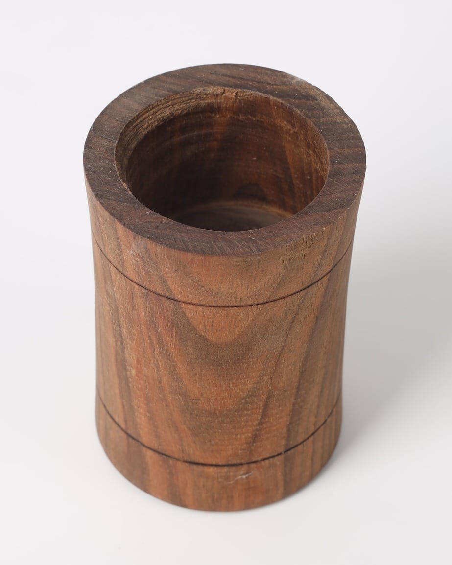 Handcrafted Wooden Mini Mortar & Pestle–Herati Style 4