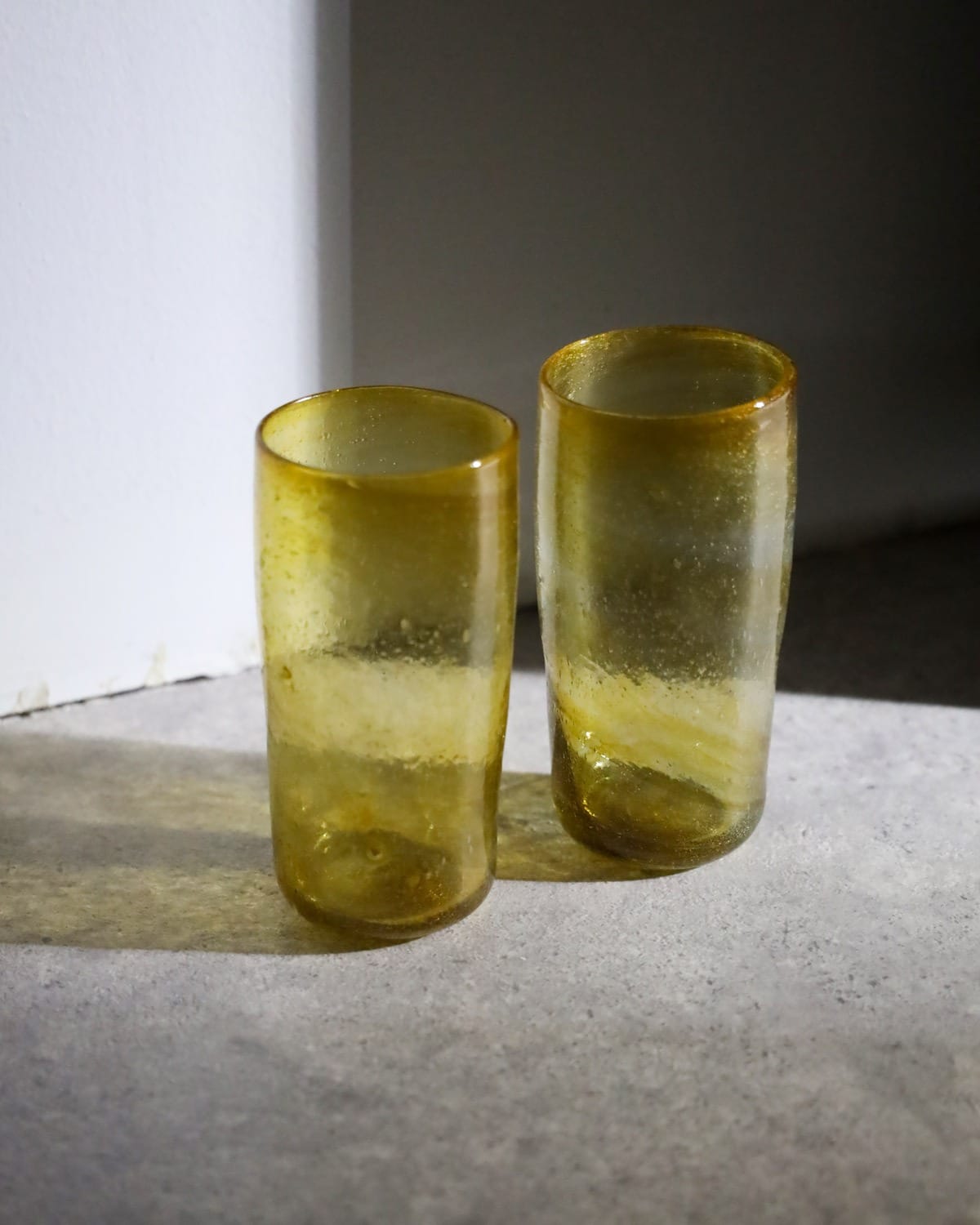 Golden Amber Glass Tumbler 6