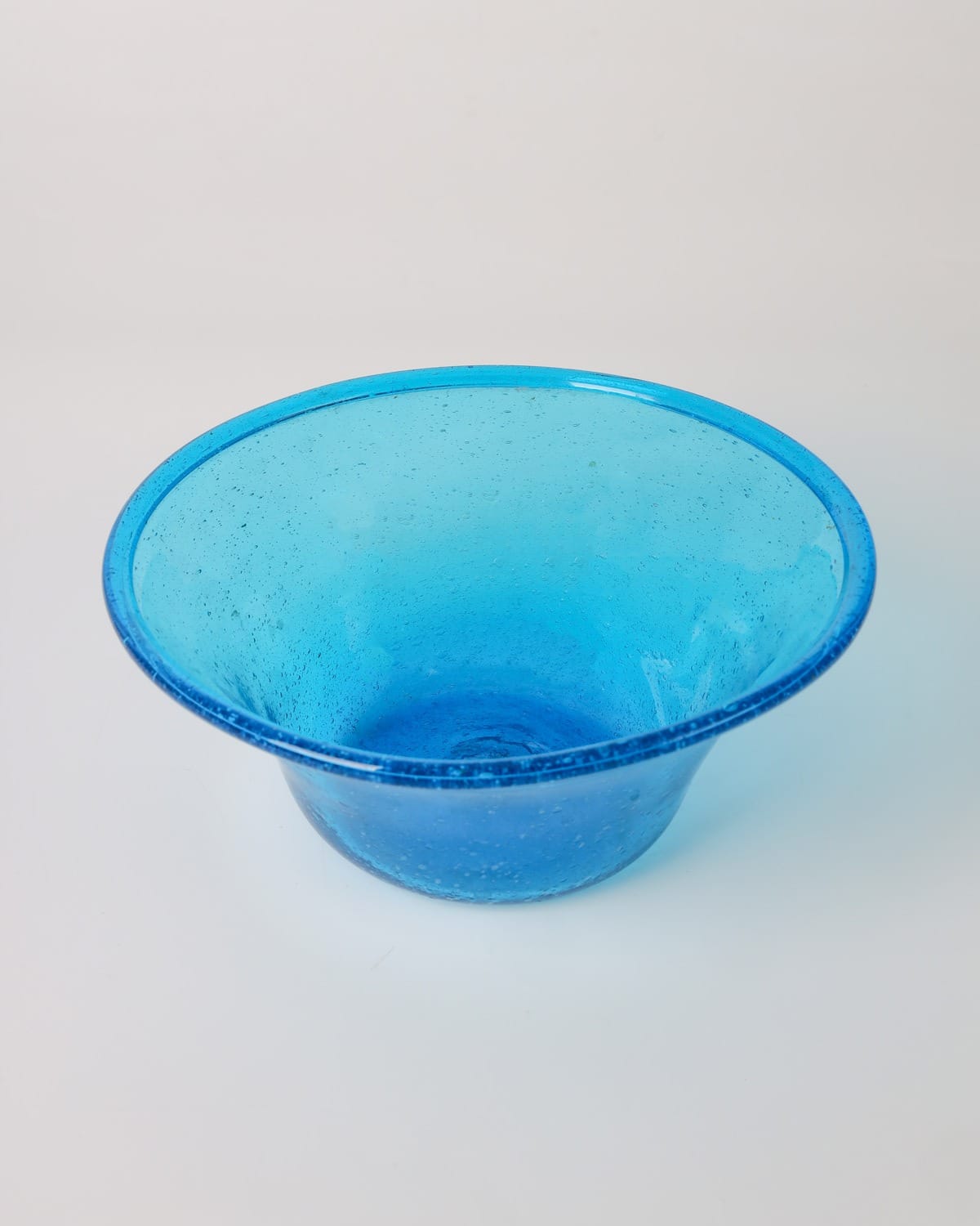 Sky Blue Glass Serving Bowl 2