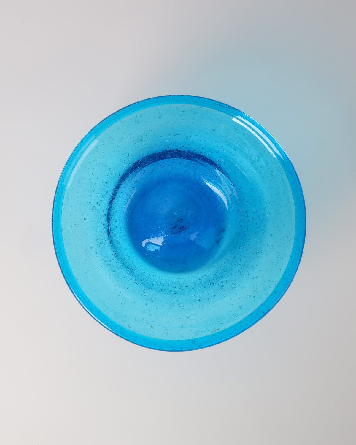 Sky Blue Glass Serving Bowl 3